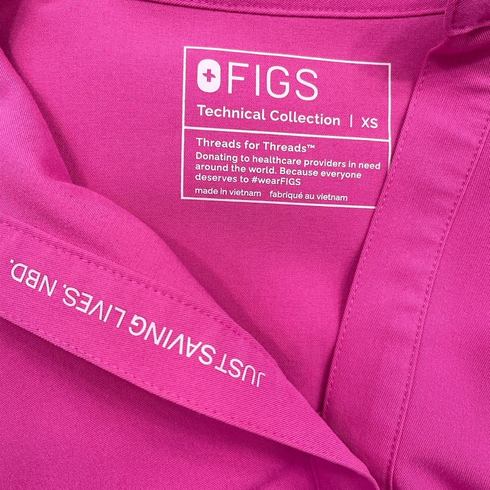 Women’s Figs Pink Rafaela top ONLY sz XS